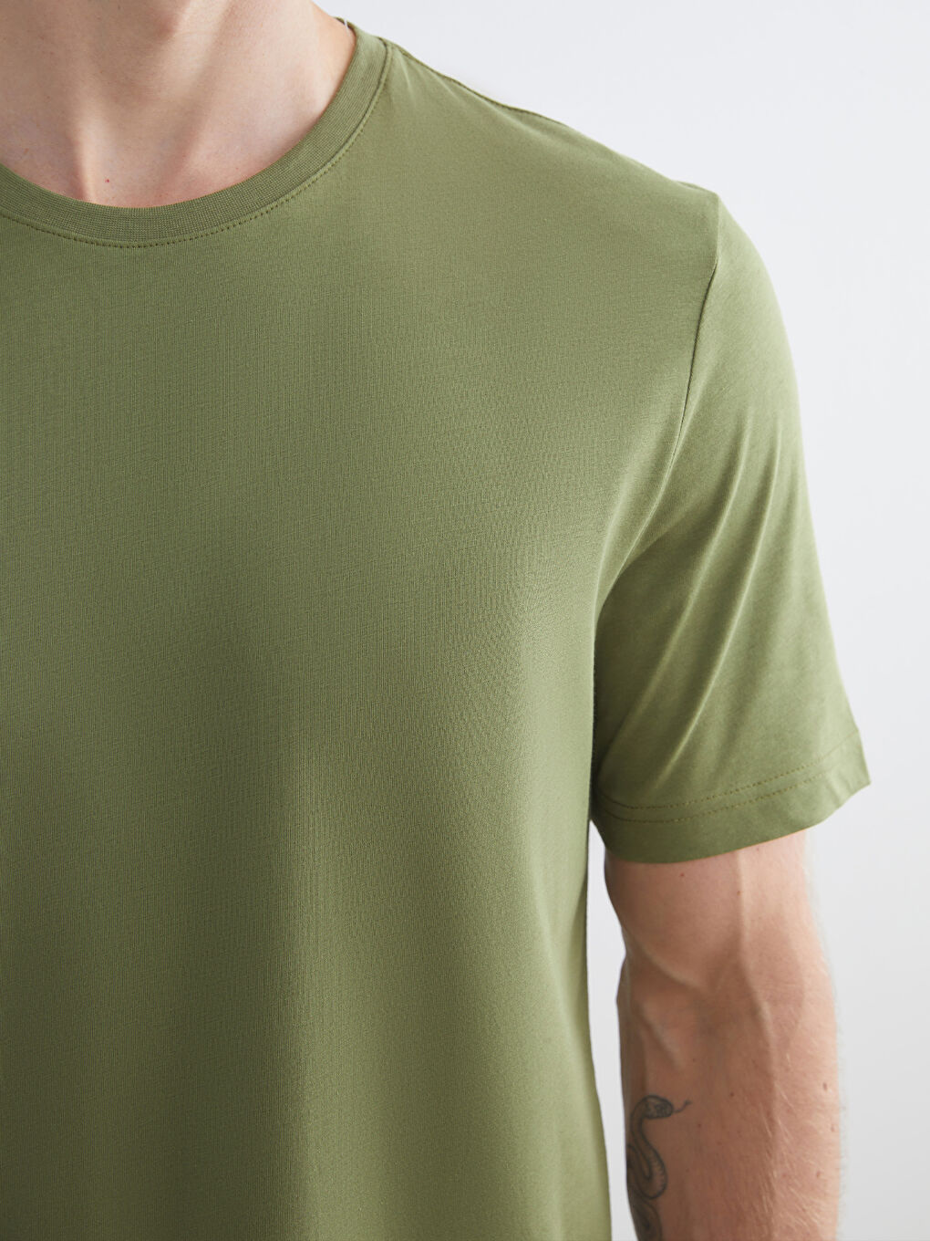 Crew Neck Jersey Men's T-Shirt-2