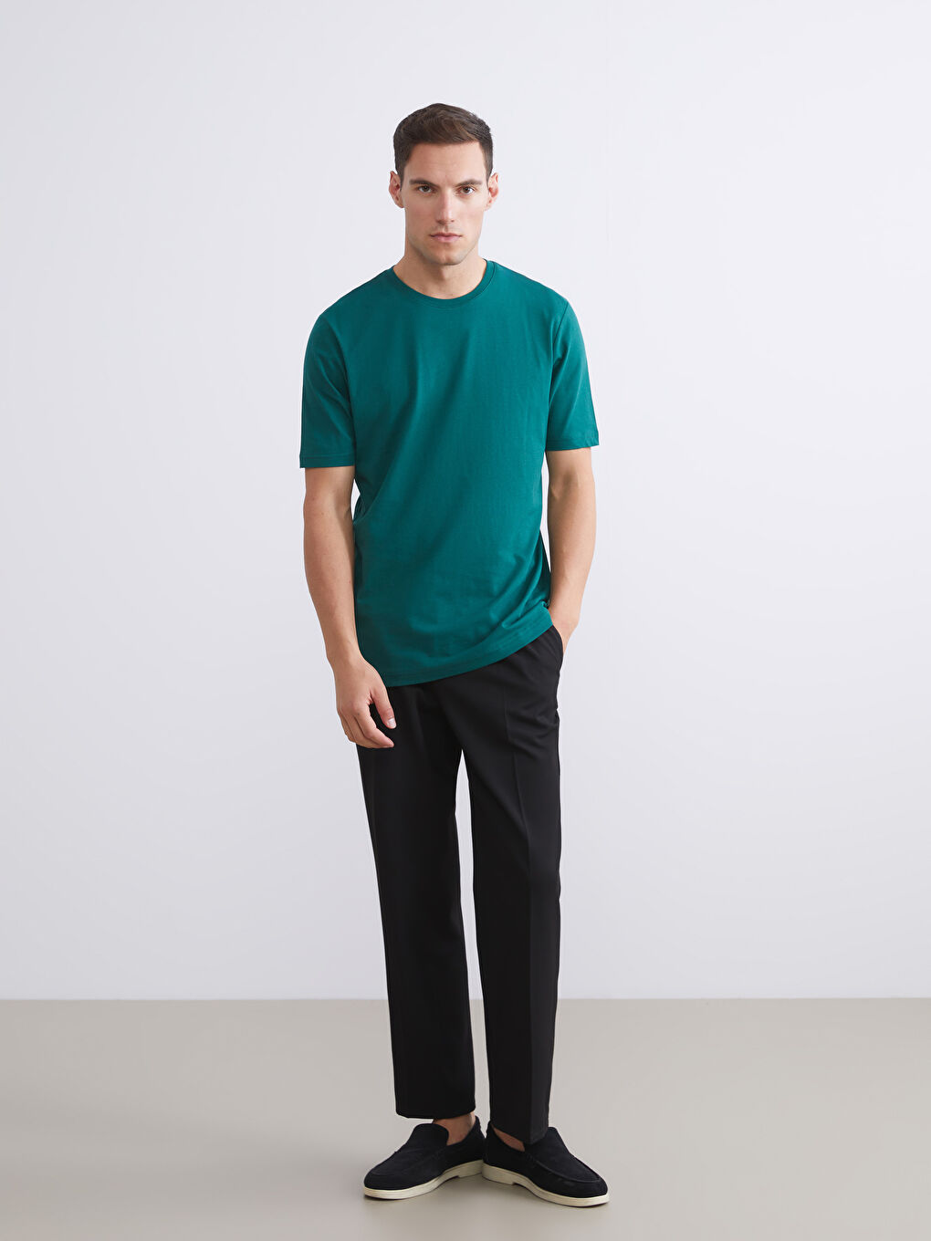 Crew Neck Jersey Men's T-Shirt-1