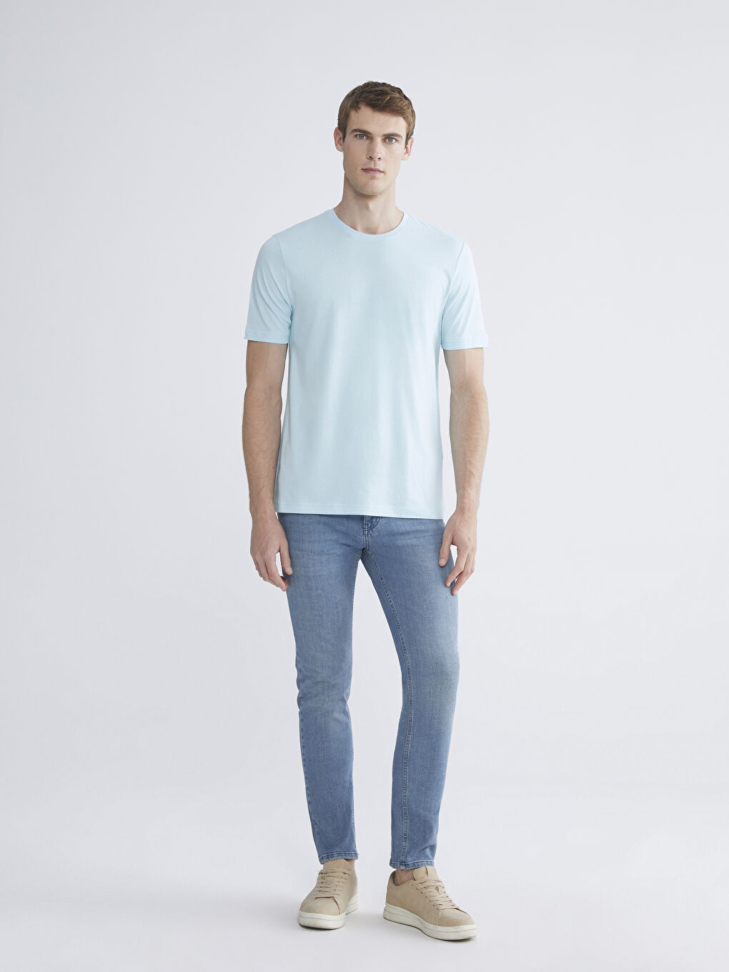 Crew Neck Jersey Men's T-Shirt-1