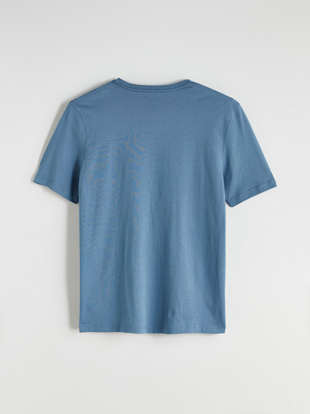 İndigo Bisiklet Yaka Penye Erkek Tişört-7