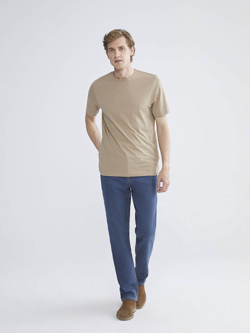 Crew Neck Jersey Men's T-Shirt-1