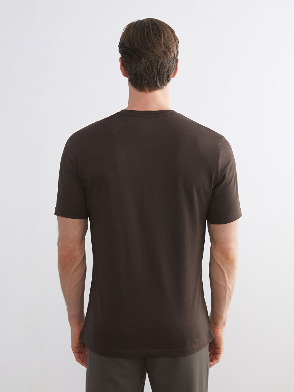 V-Neck Short Sleeve Jersey Men's T-Shirt-3