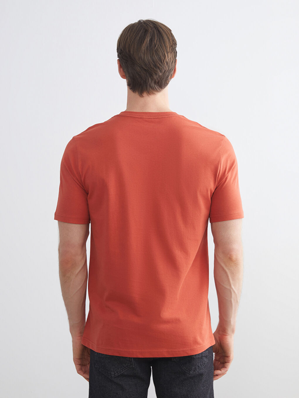 V-Neck Short Sleeve Jersey Men's T-Shirt-3