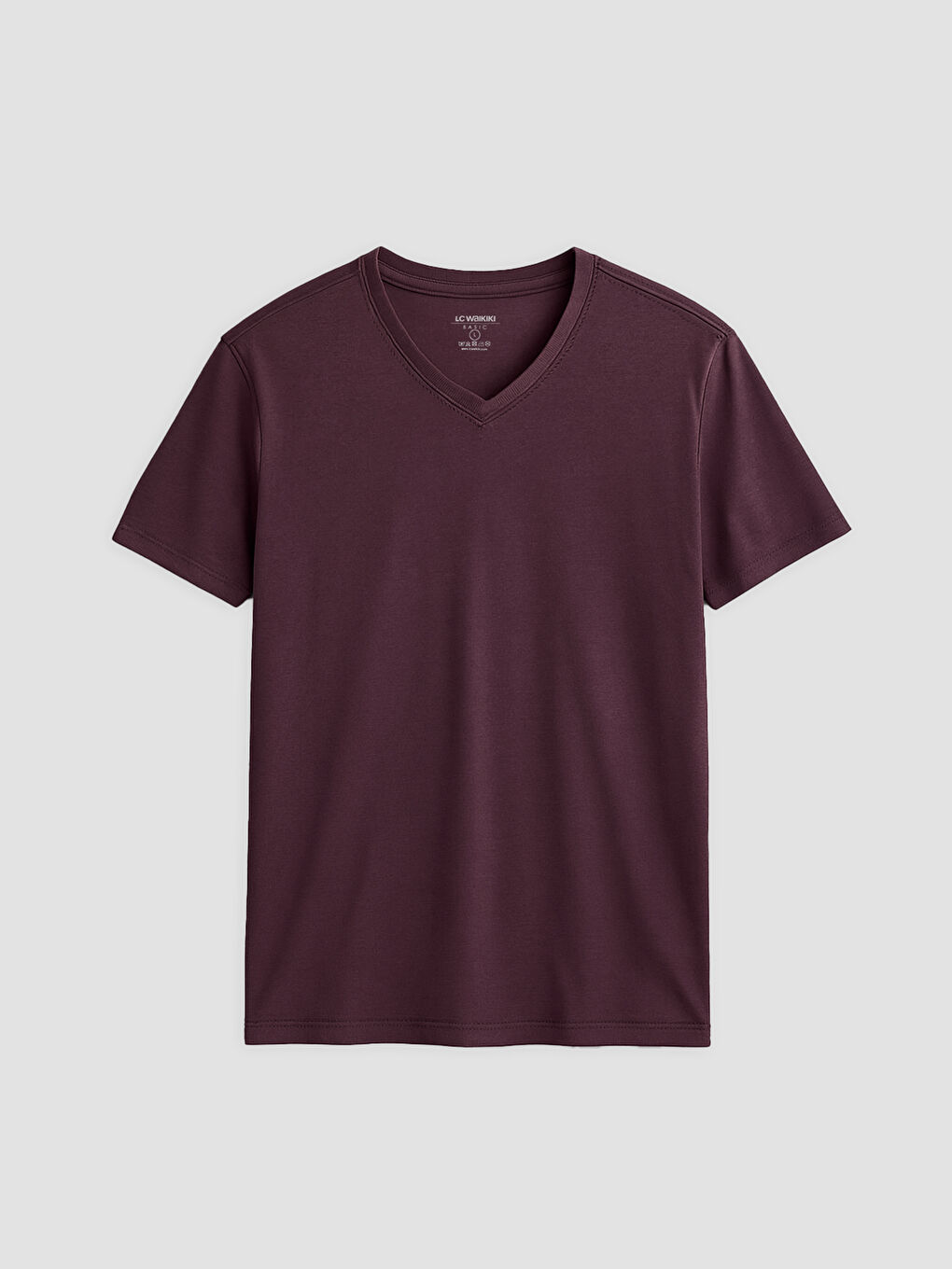 V-Neck Short Sleeve Jersey Men's T-Shirt