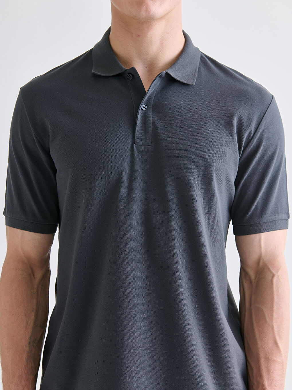 LCWAIKIKI Classic Polo Yaka Kısa Kollu Pike Erkek Tişört -W52042Z8-YKZ