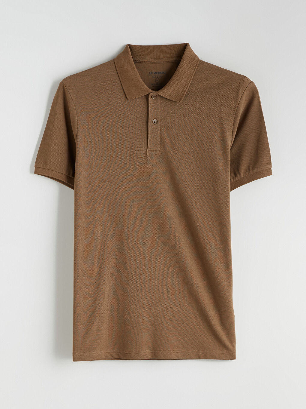 Haki Polo Yaka Kısa Kollu Pike Erkek Tişört-4