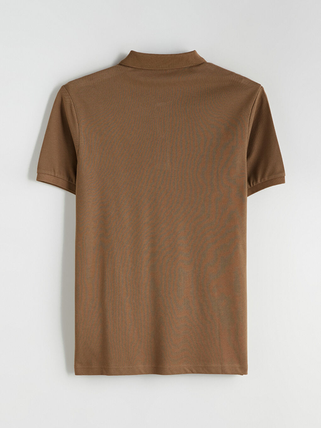 Haki Polo Yaka Kısa Kollu Pike Erkek Tişört-5