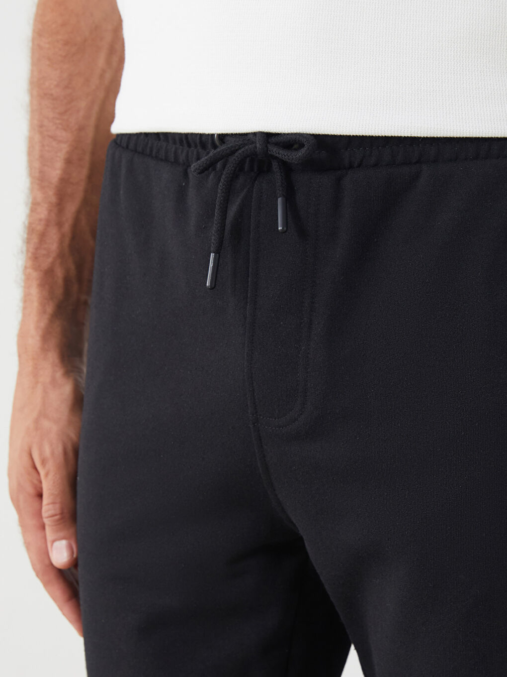 Siyah Büyük Beden Standart Kalıp Erkek Eşofman Altı-3