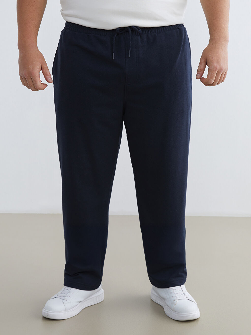 Lacivert Büyük Beden Standart Kalıp Erkek Eşofman Altı-5