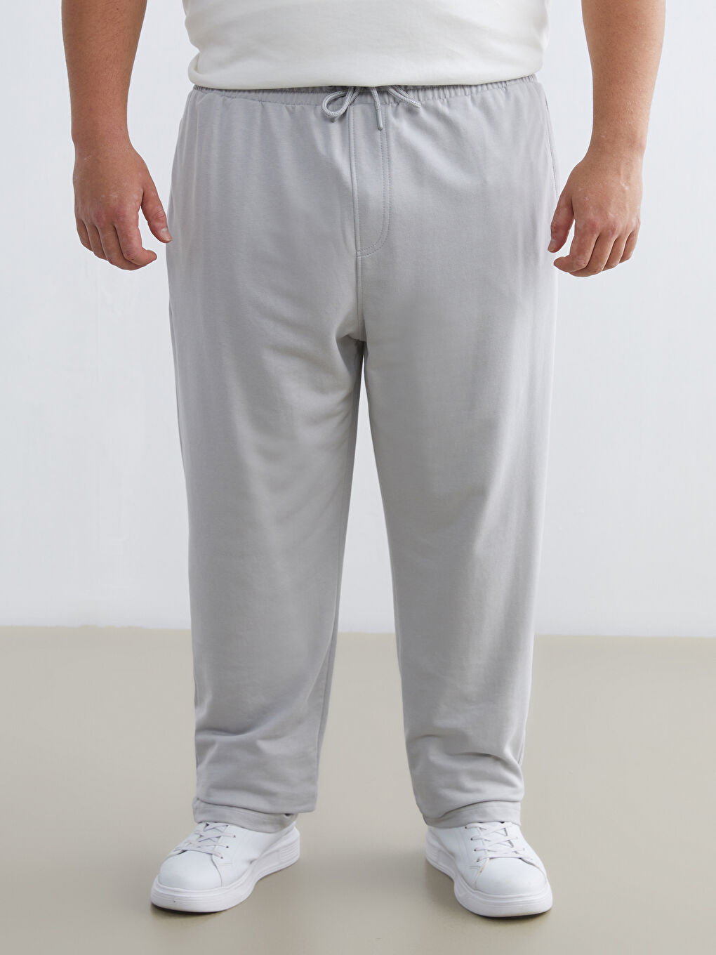 Gri Standart Kalıp Erkek Eşofman Altı-5