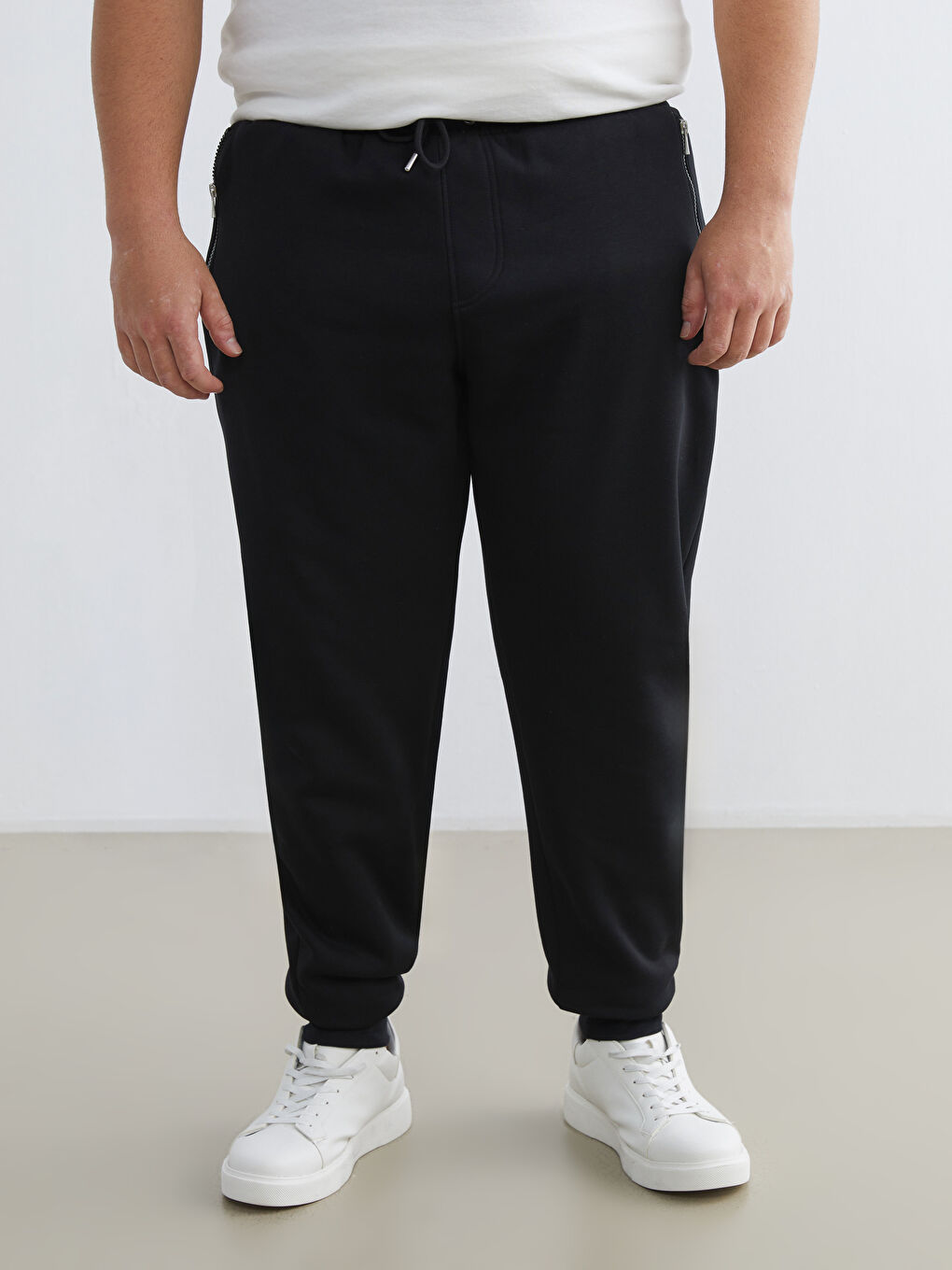 Мужчины Черный Спортивные джоггеры-5