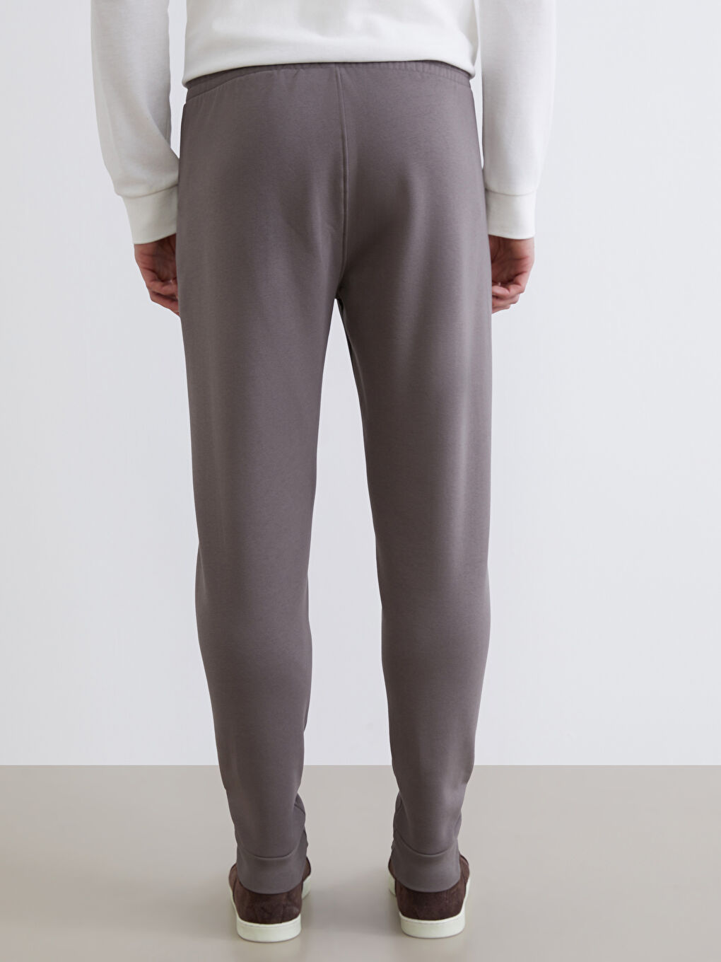 Kahverengi Kalın Erkek Jogger Eşofman Altı-3