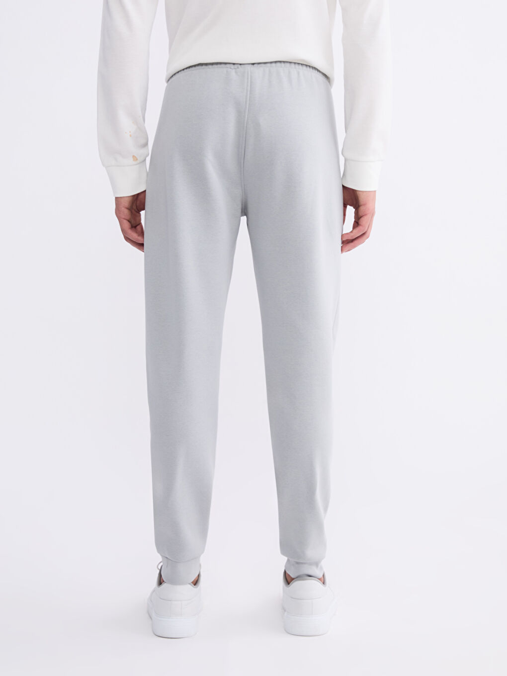Gri Erkek Kalın Jogger Eşofman Altı-3
