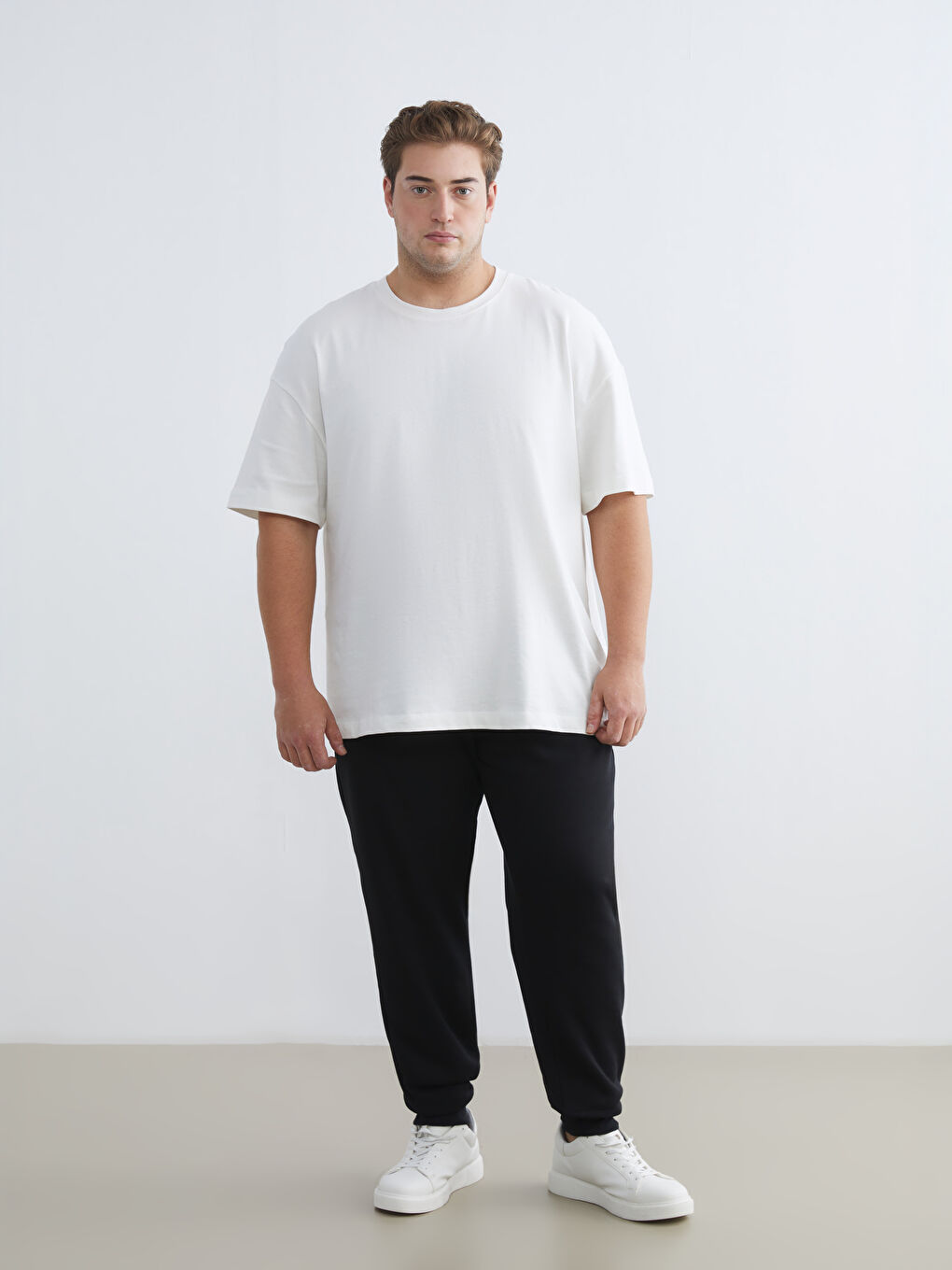 Мужчины Черный Спортивные джоггеры-1