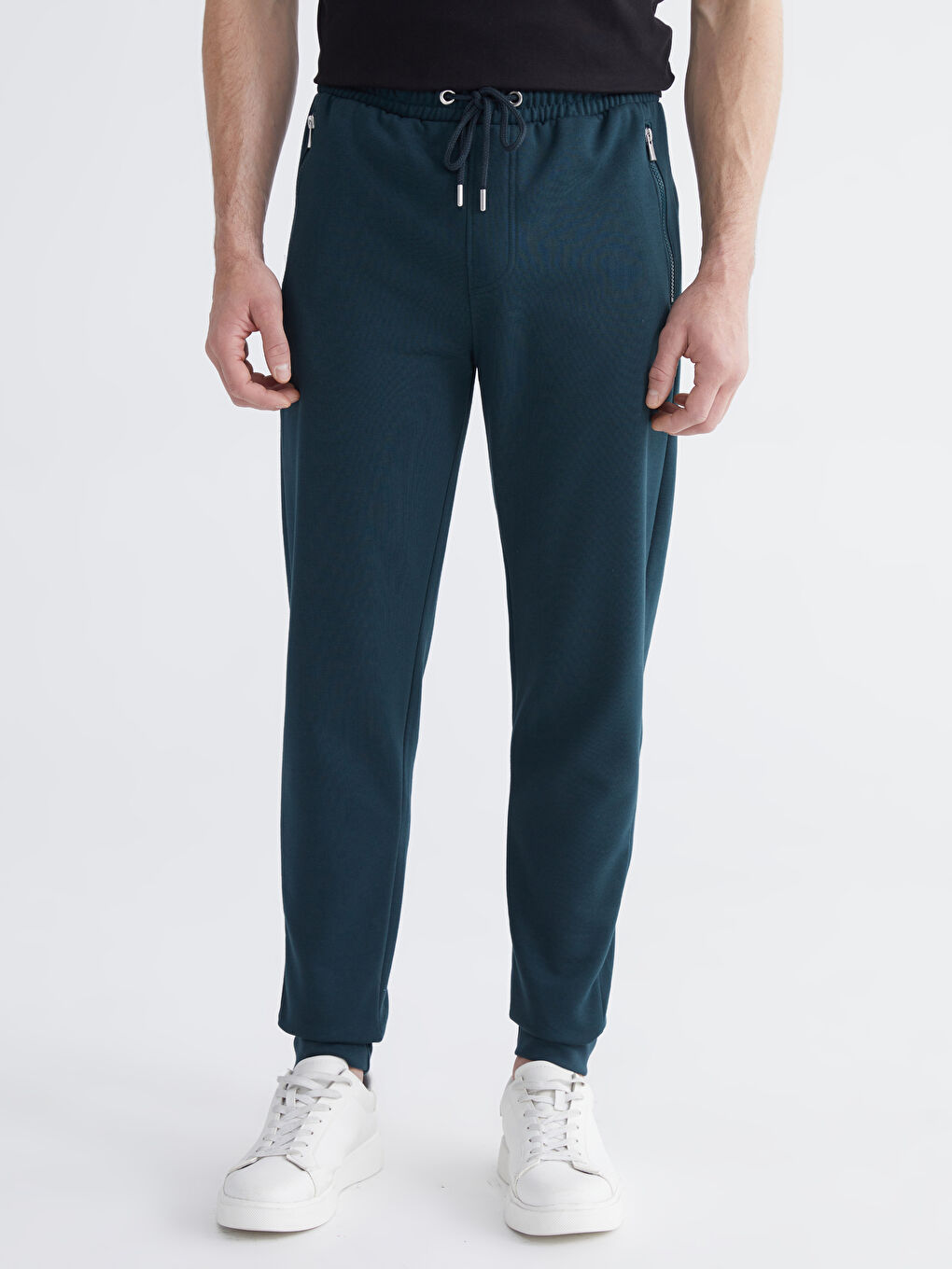 Petrol Kalın Erkek Jogger Eşofman Altı-2