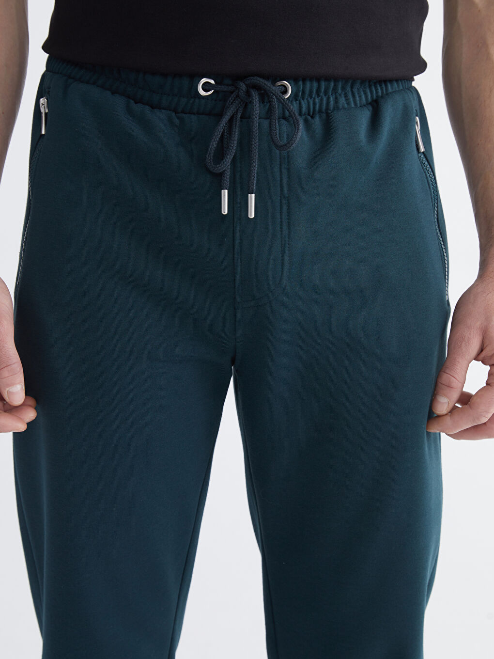 Petrol Kalın Erkek Jogger Eşofman Altı-4