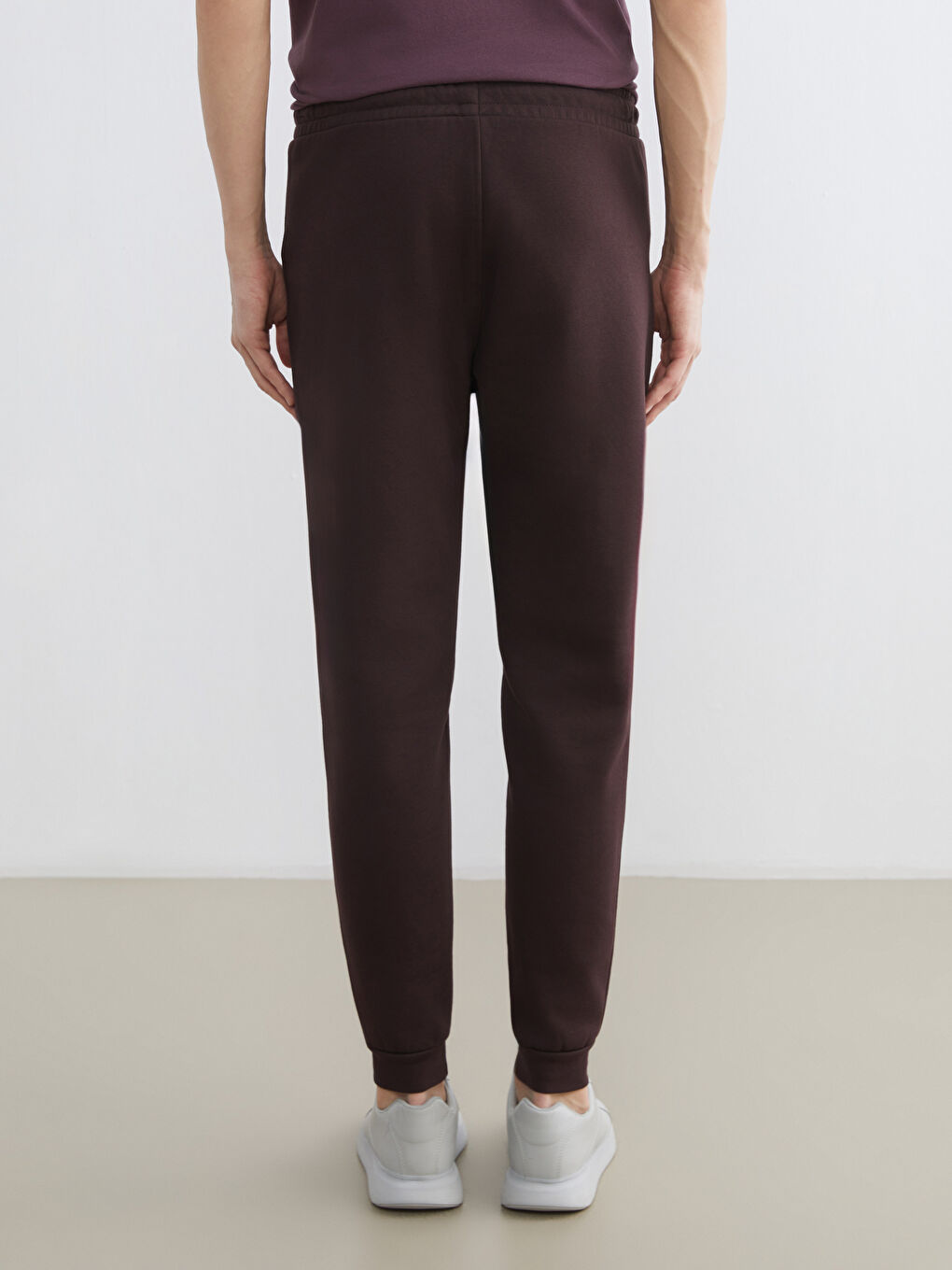 Mürdüm Kalın Erkek Jogger Eşofman Altı-6