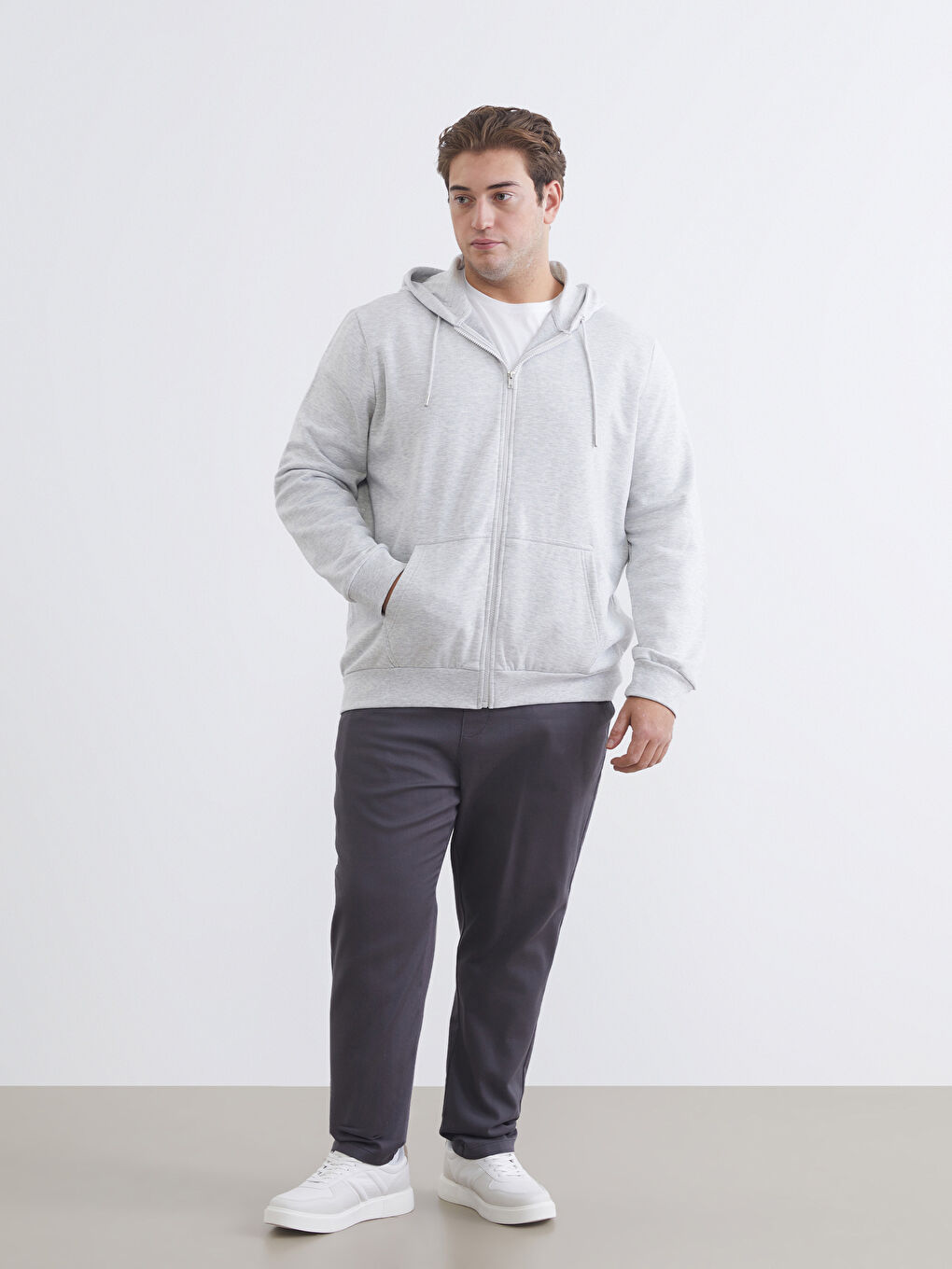 Sweatshirt à capuche zippé à manches longues pour Hommes-6
