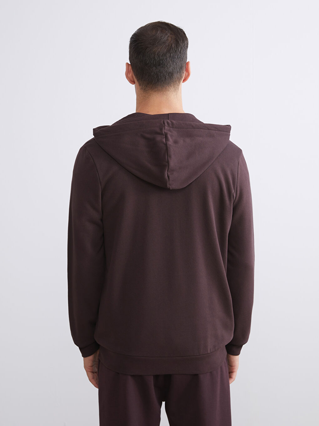 Hooded Long Sleeve Men's Zip-Up Sweatshirt-7