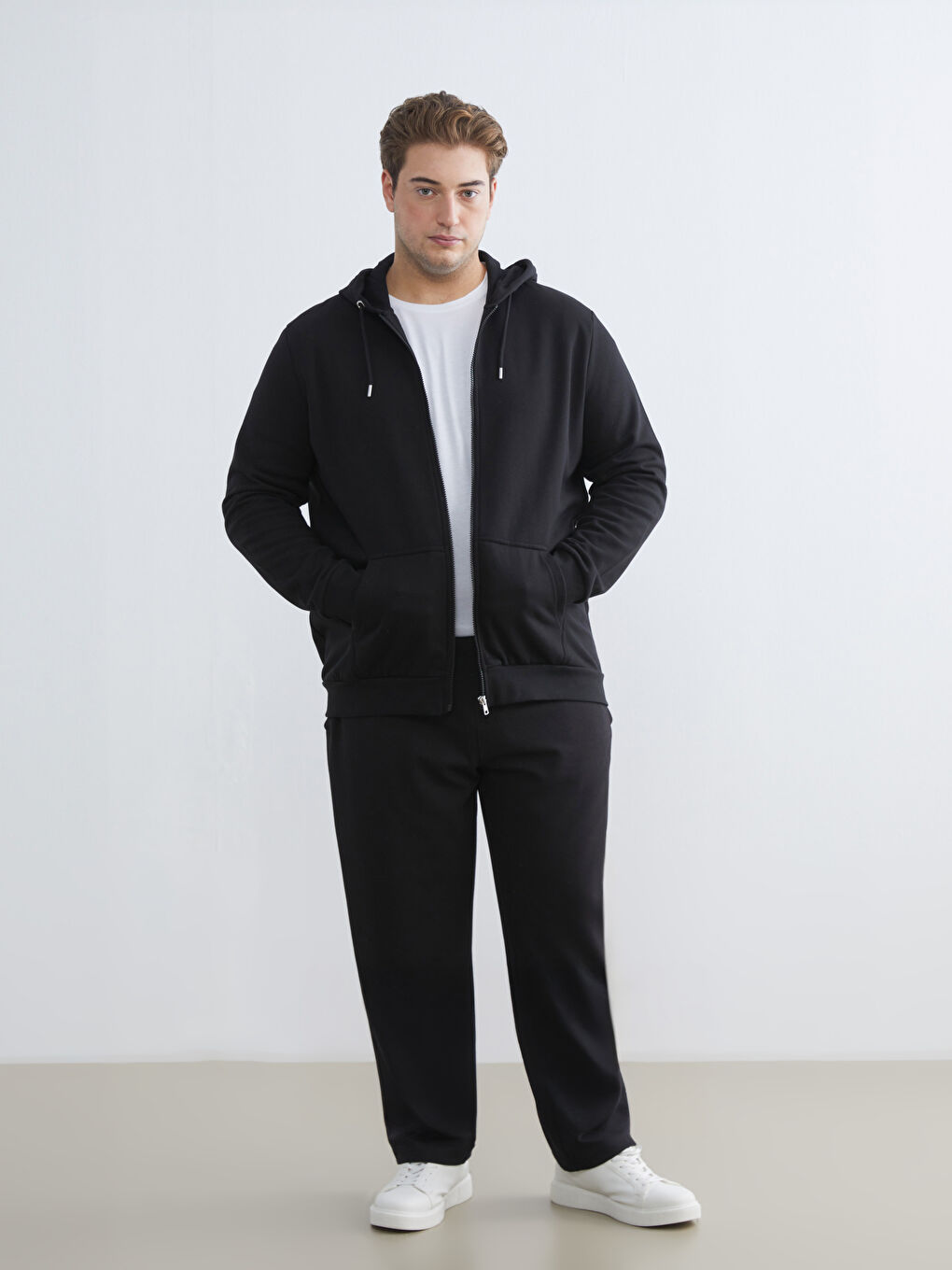 Толстовка на блискавці з капюшоном і довгим рукавом для чоловіків-6