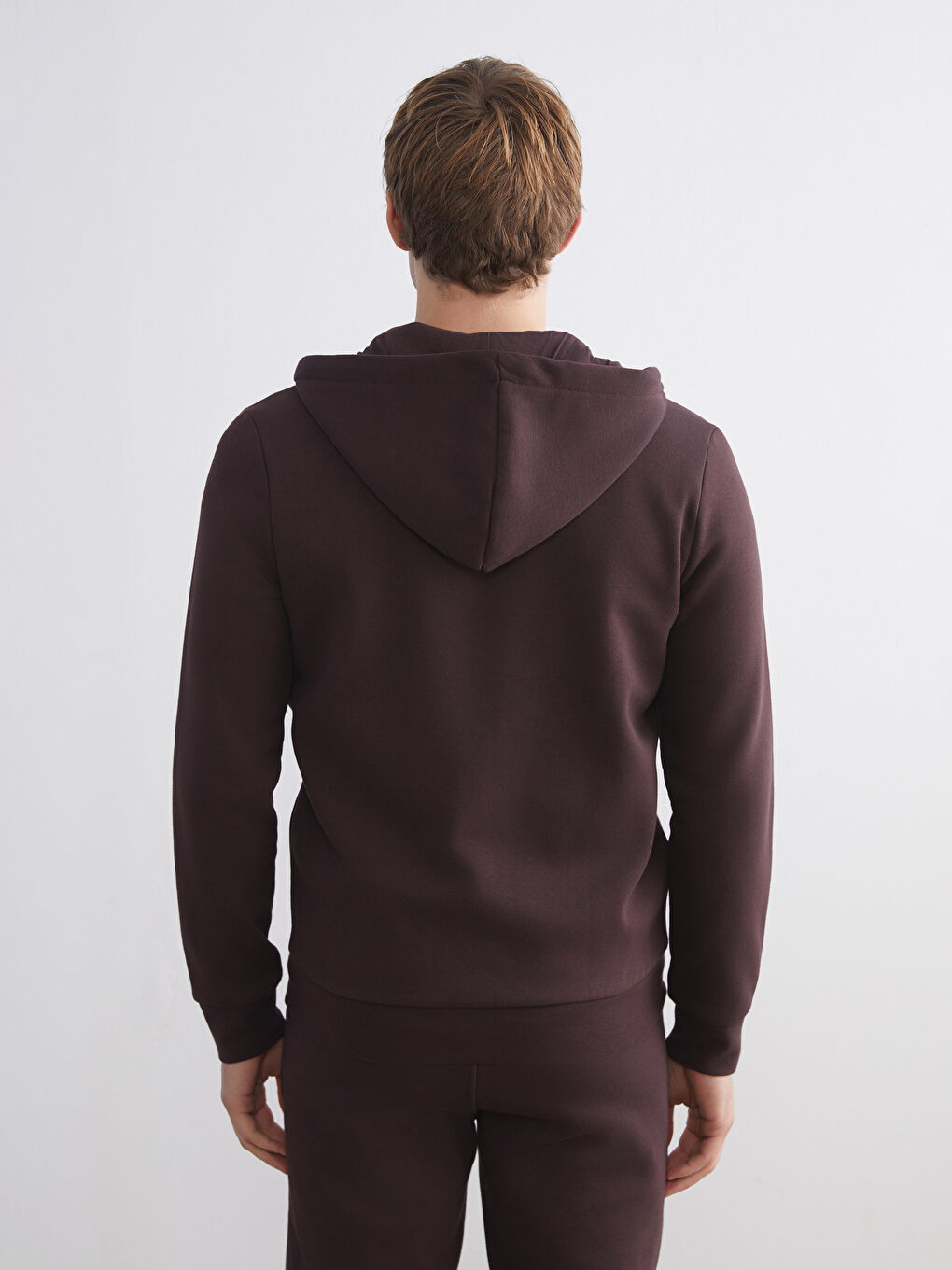 Hooded Long Sleeve Men's Zip-Up Sweatshirt-6
