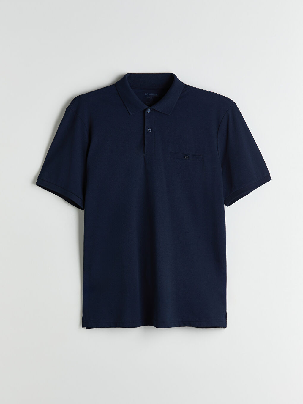 Lacivert Polo Yaka Pike Erkek Tişört-4