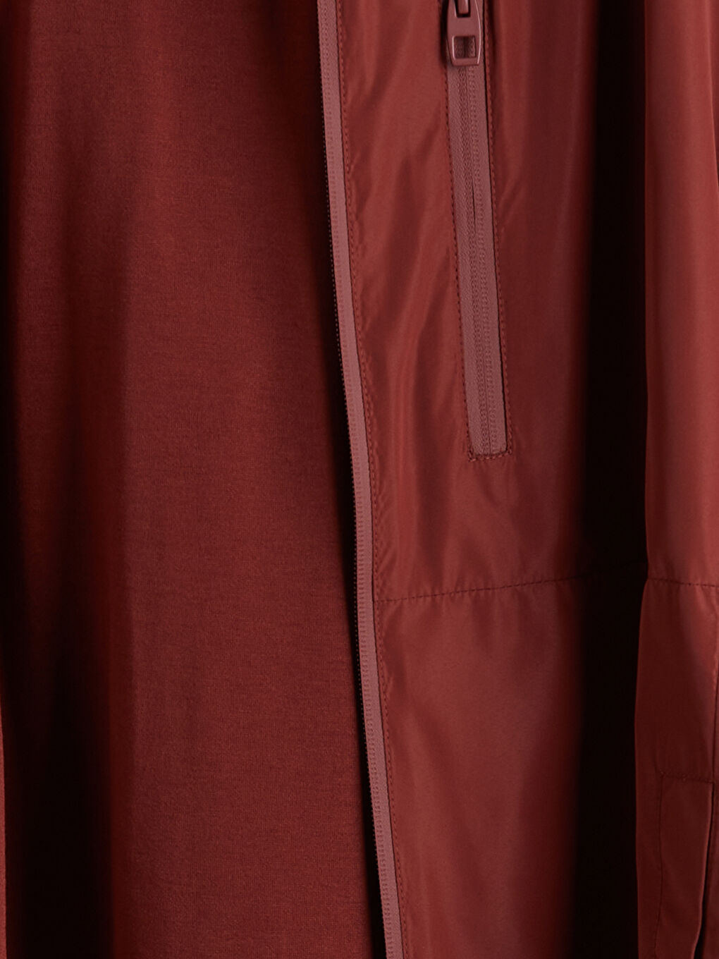 Kırmızı Standart Kalıp Kapüşonlu Erkek Yağmurluk-7