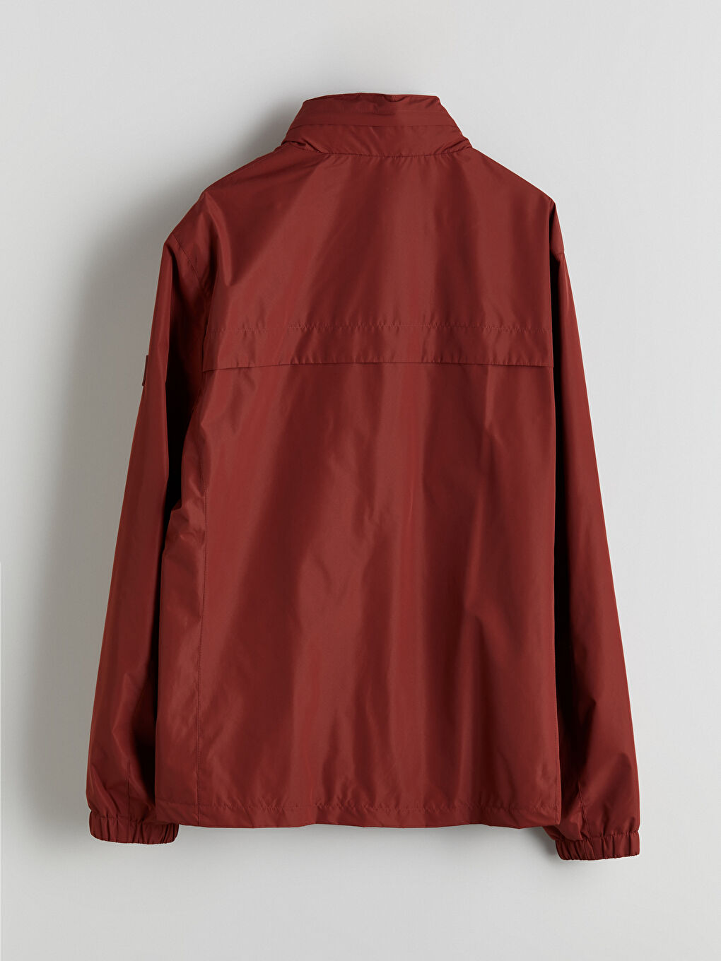 Kırmızı Standart Kalıp Kapüşonlu Erkek Yağmurluk-8