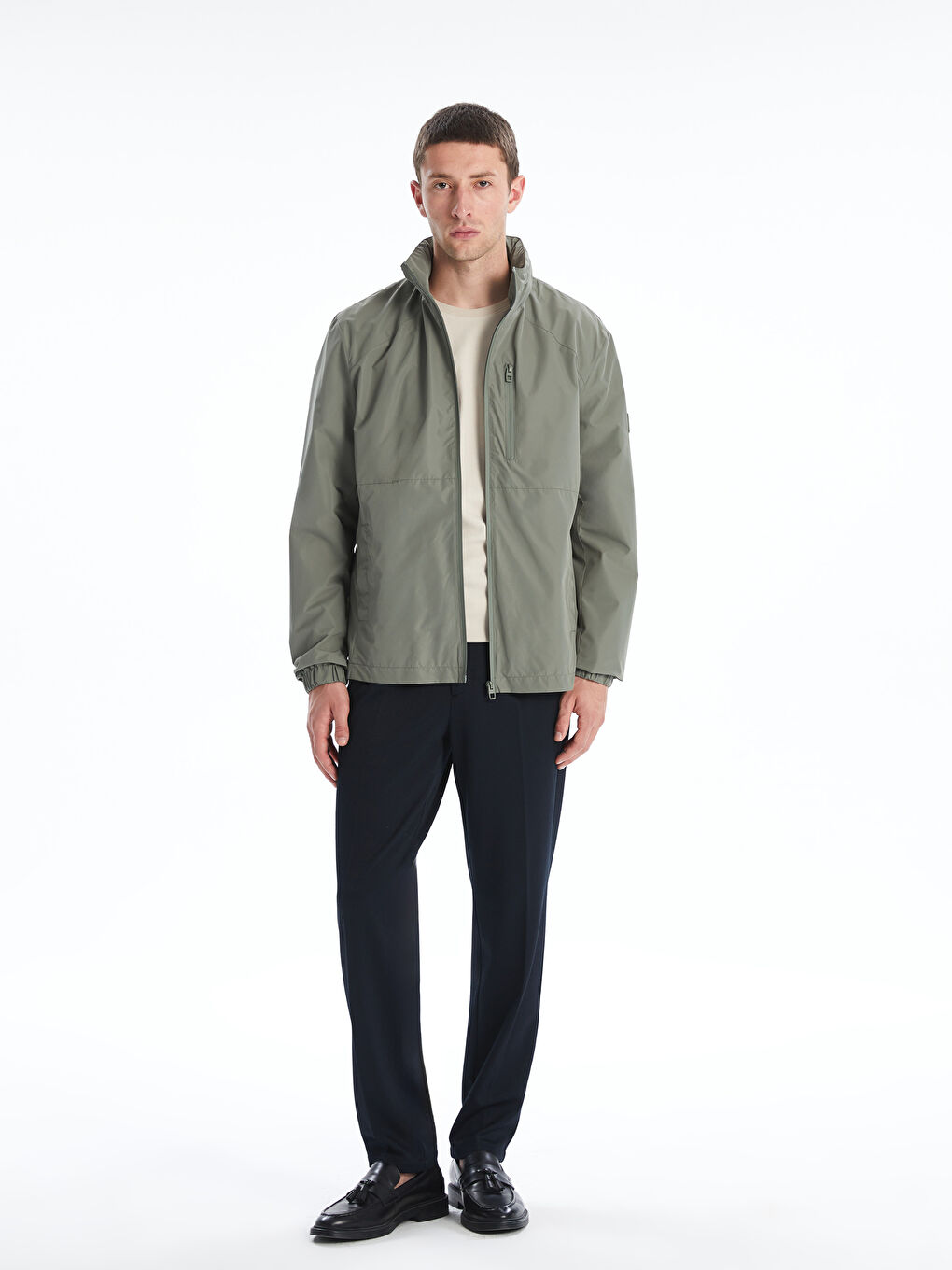 LCW Vision Regular Fit Hooded Men's Raincoat -W52063Z8-G8D
