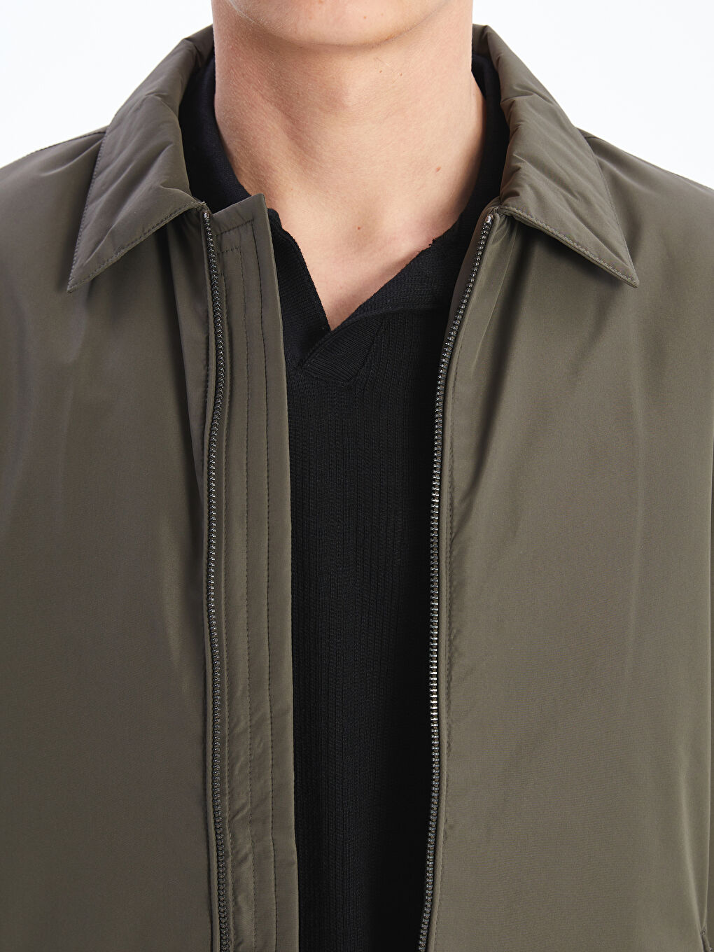 Standard Fit Collared Neck Men's Coat-2