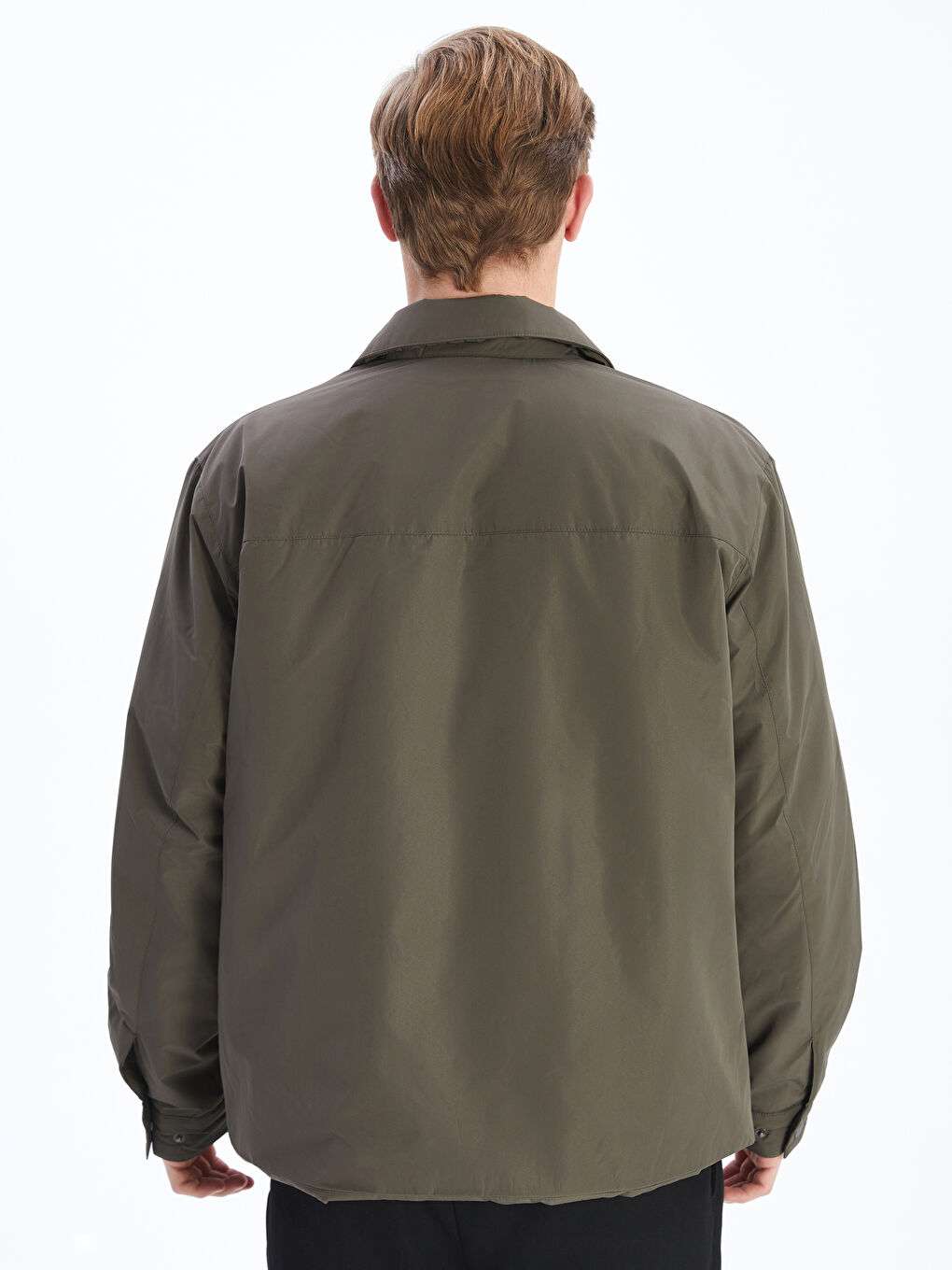 Standard Fit Collared Neck Men's Coat-4