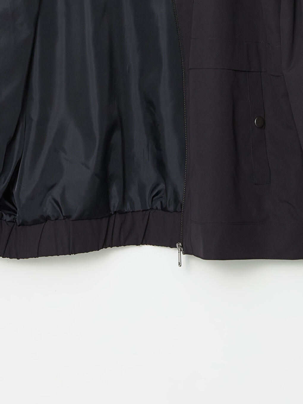 Lacivert Standart Kalıp Gömlek Yaka Erkek Mont-6