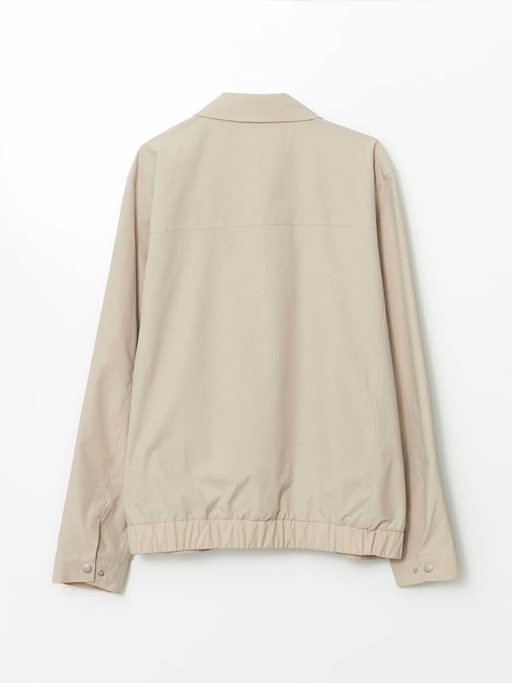 Bej Standart Kalıp Gömlek Yaka Erkek Mont-7