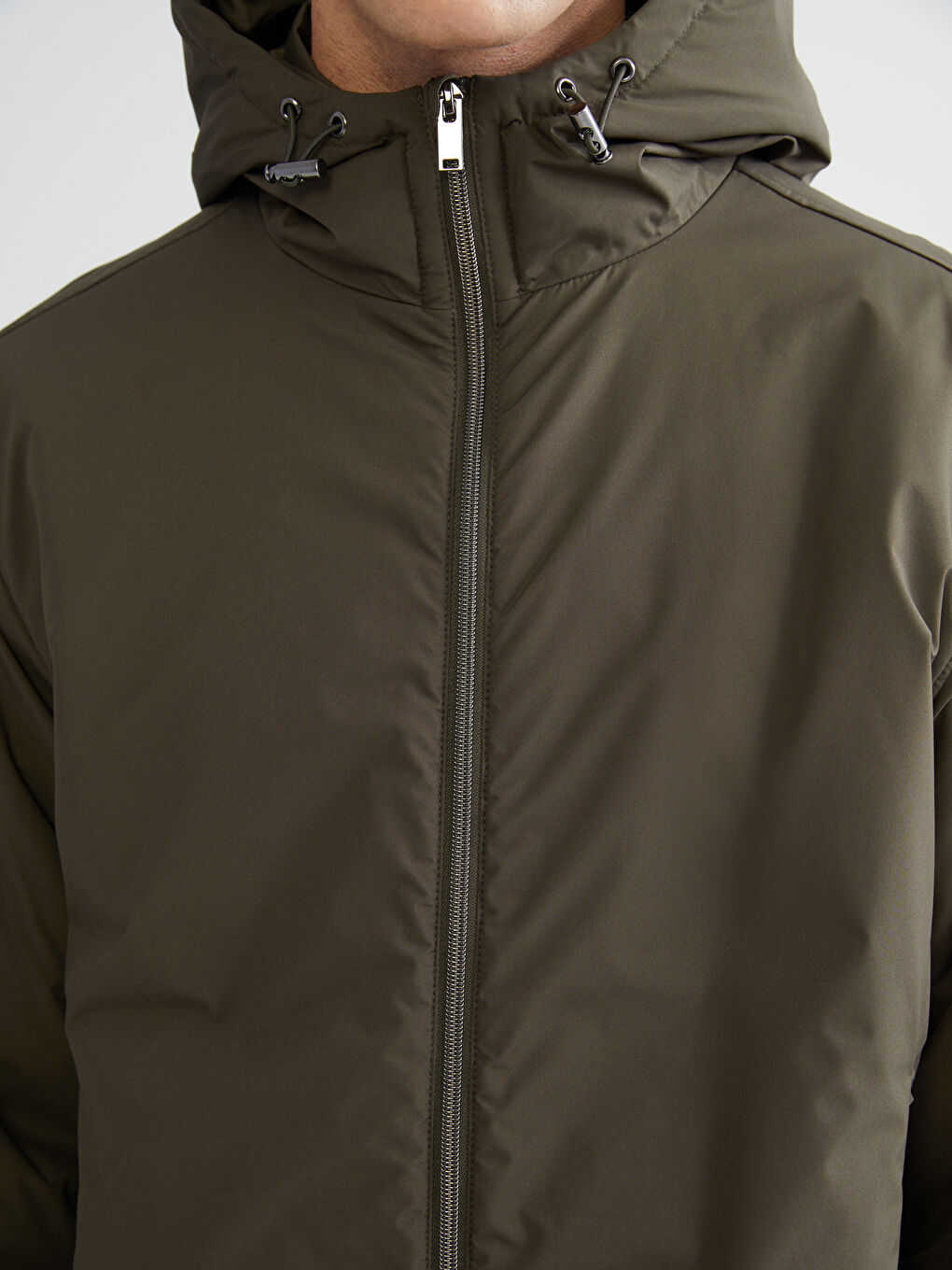 LCW Vision Standard Fit Hooded Men's Coat -W52077Z8-CS4