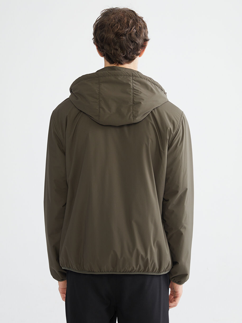 LCW Vision Standard Fit Hooded Men's Coat -W52077Z8-CS4