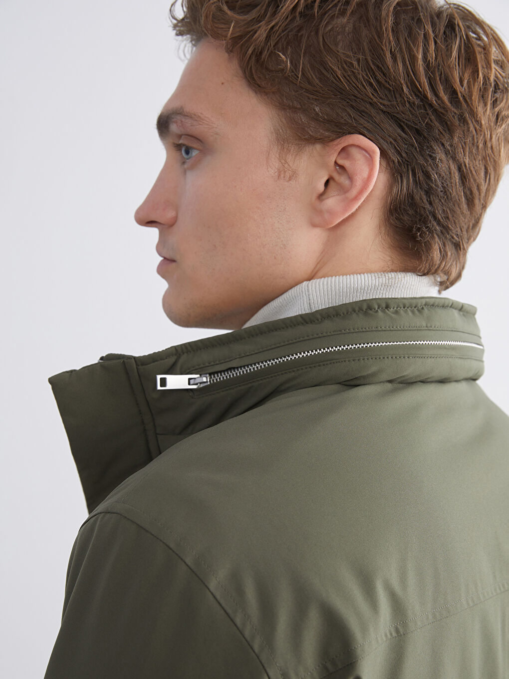 Manteau à Capuche Coupe Régulière pour Hommes-3