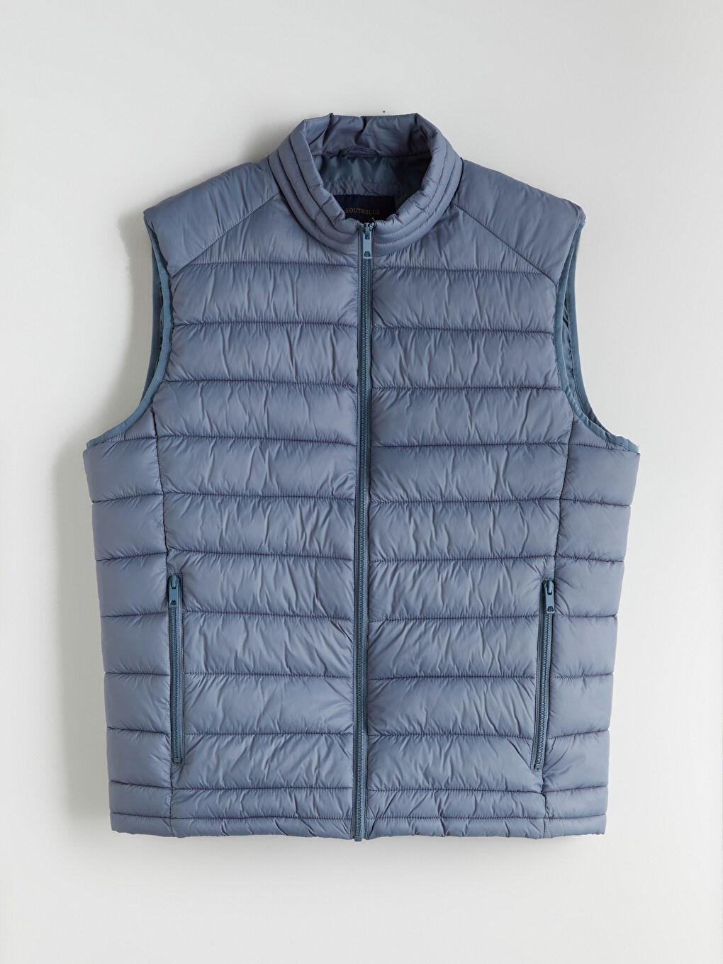 SOUTHBLUE Standard Fit Funnel Neck Men's Puffer Gilet -W52079Z8-Y7Z