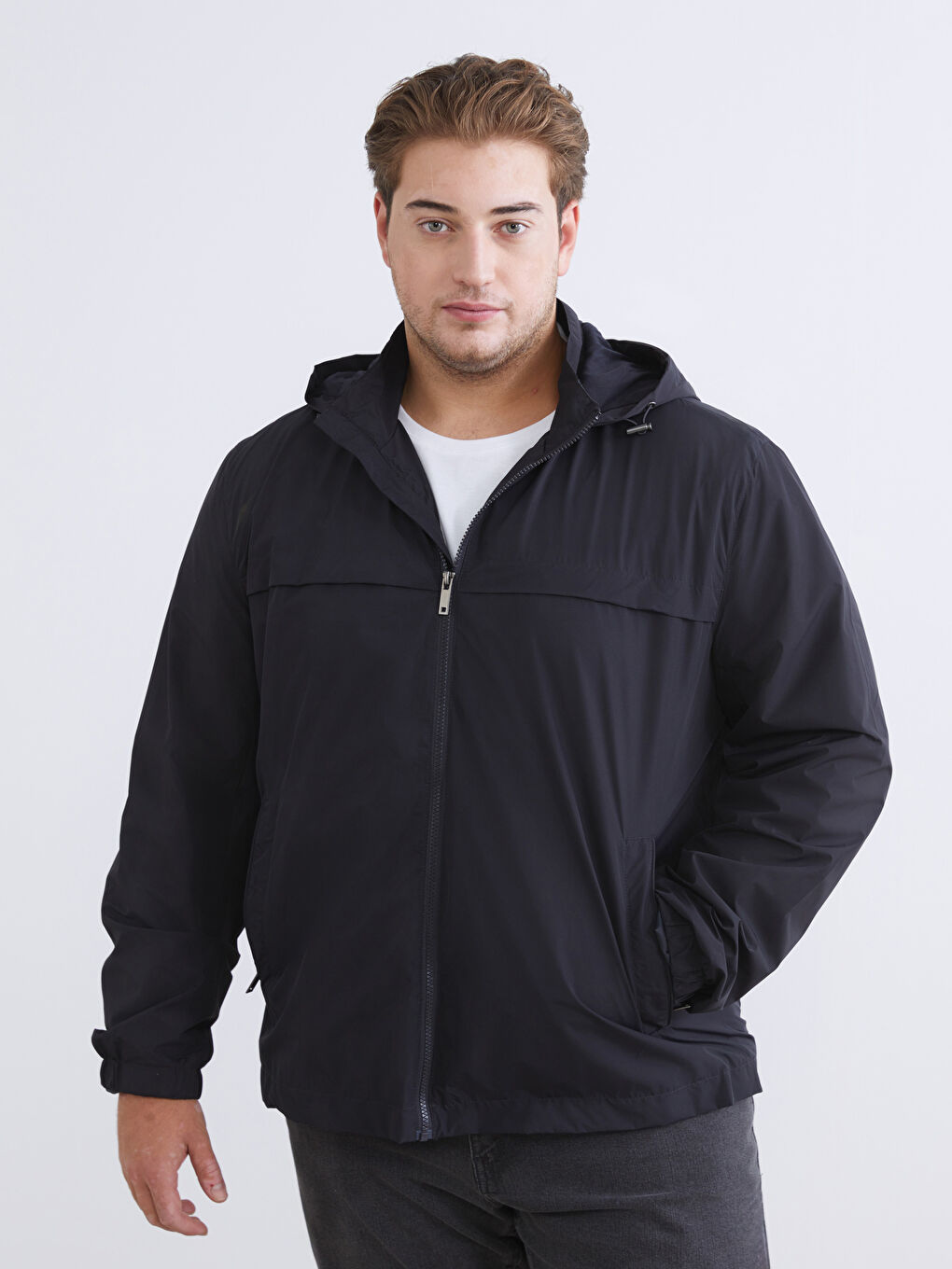 Standard Fit Hooded Men's Coat-1