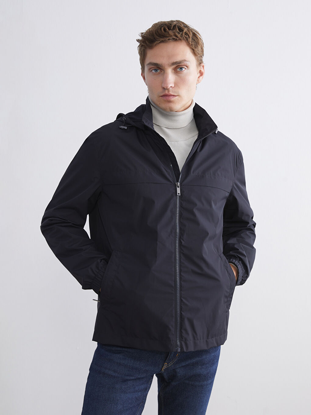Standard Fit Hooded Men's Coat