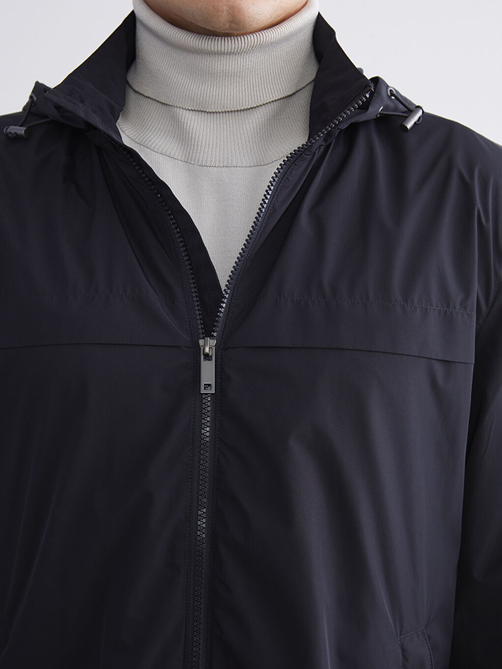 Standard Fit Hooded Men's Coat-3