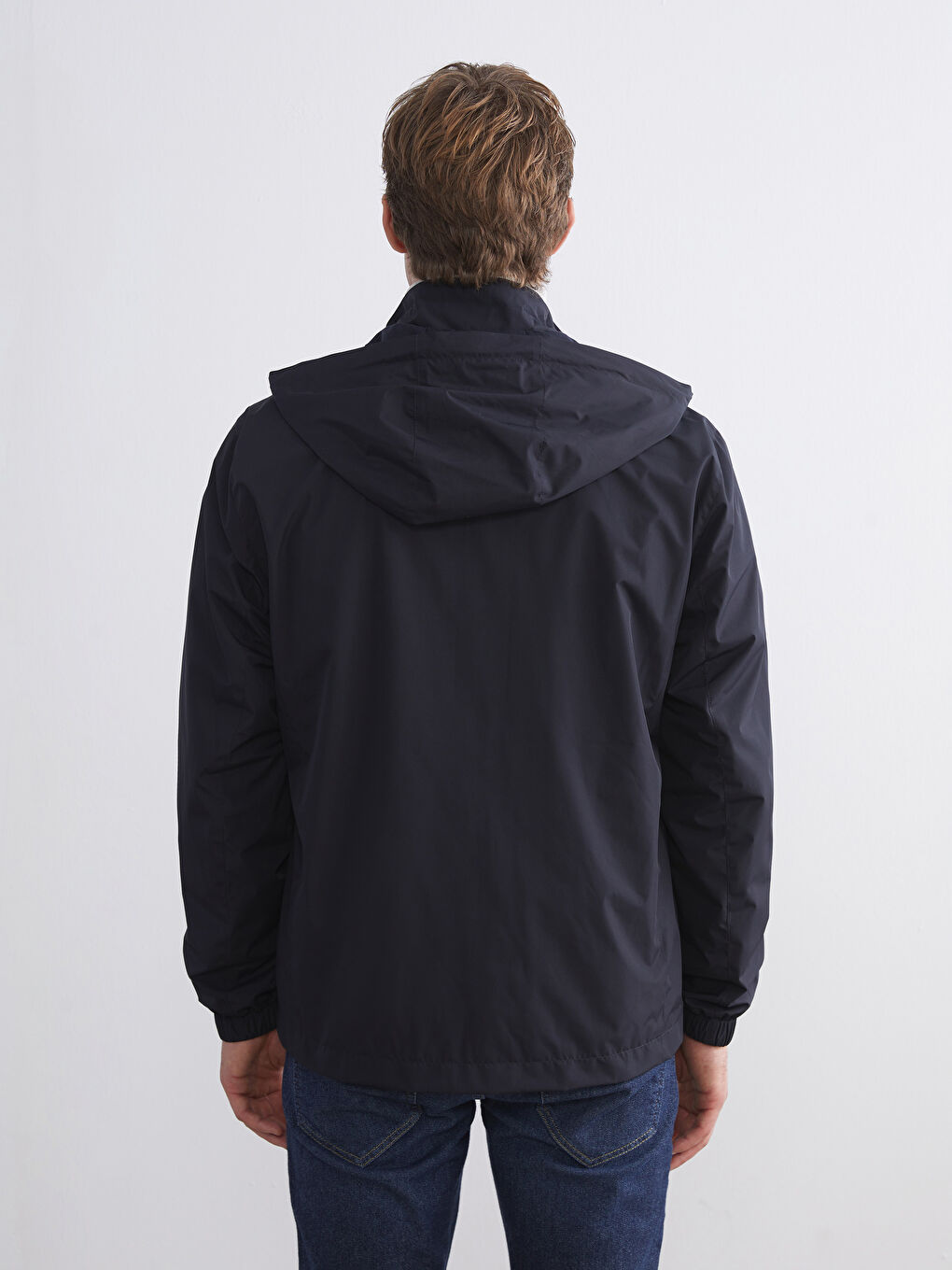 Standard Fit Hooded Men's Coat-6