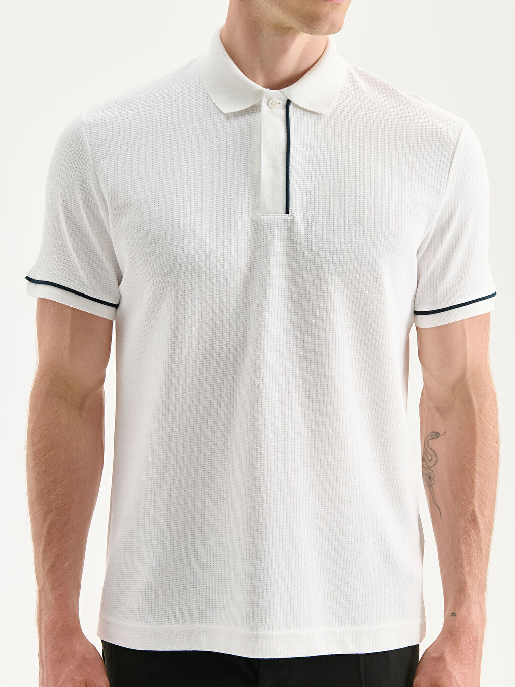 Polo Neck Pique Men's T-Shirt-2