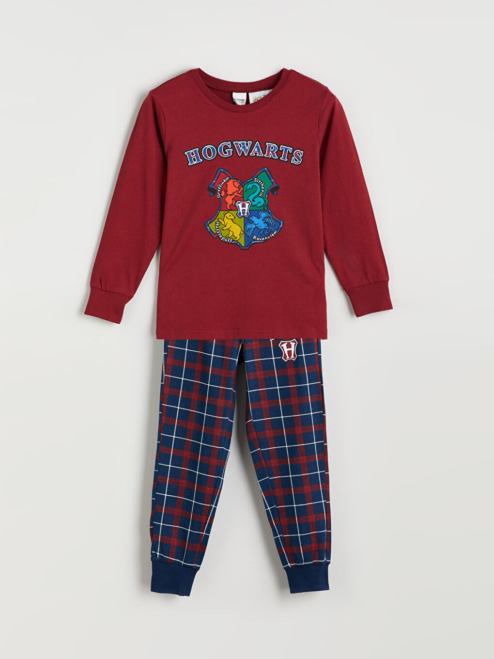 LCW Kids طقم بيجاما أولاد مطبوع هاري بوتر بكول مدور -W52111Z4-HQG