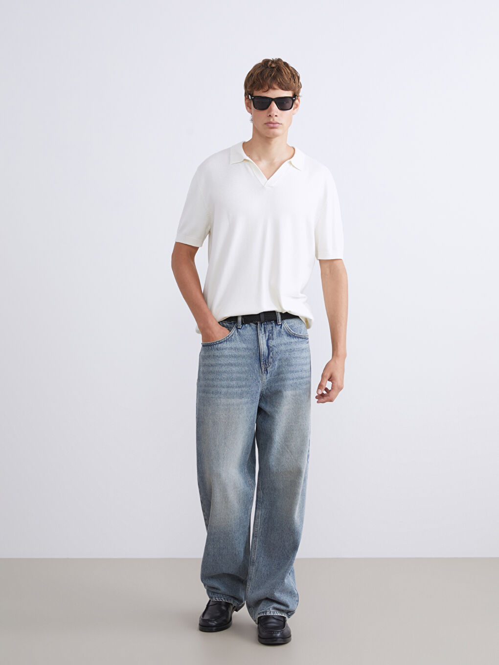 Polo Neck Men's Knitwear Sweater-1