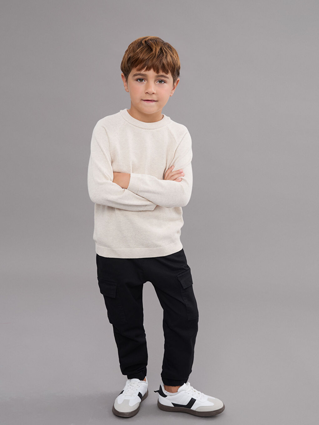Elasticated Waist Boys' Cargo Jogger Pants