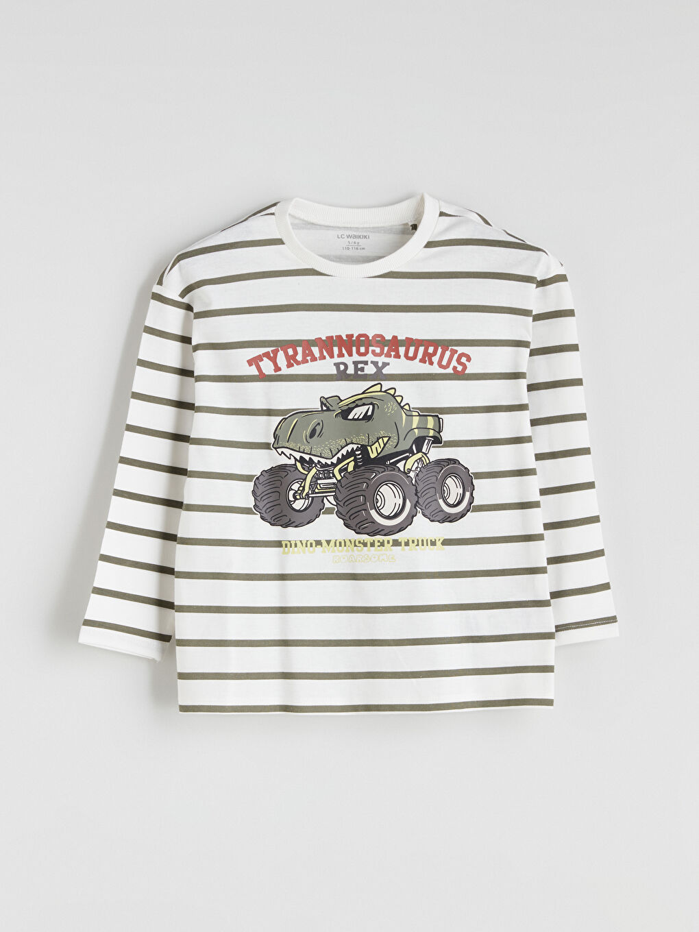 LCW baby Crew Neck Printed Baby Boys' Sweatshirt and Tracksuit Bottom 2 Pack -W52138Z1-LRA