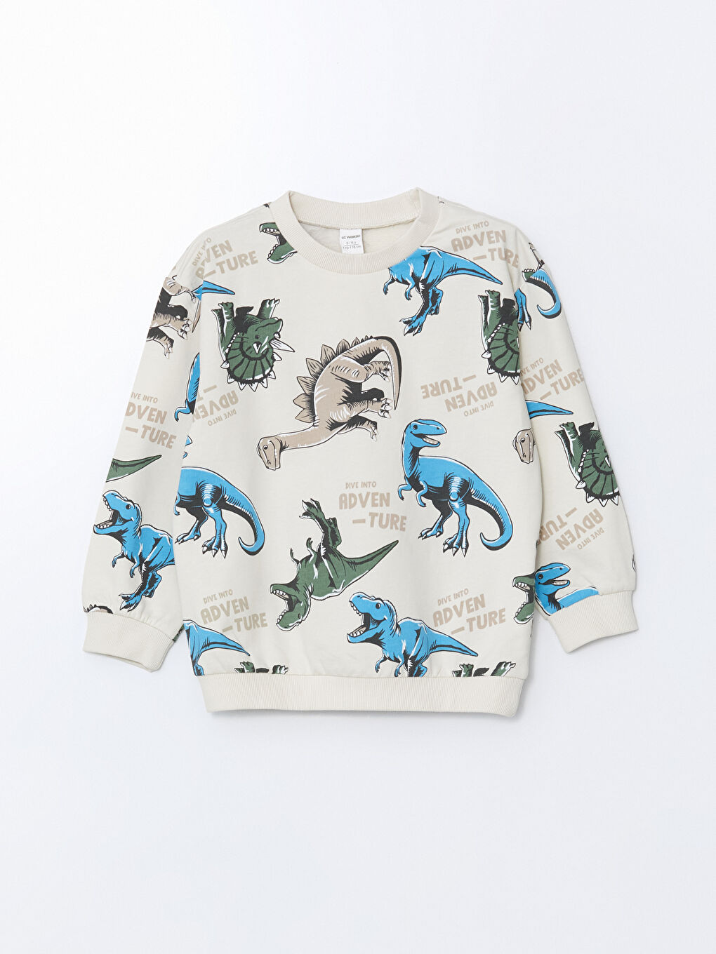 LCW baby Crew Neck Printed Baby Boys' Sweatshirt and Tracksuit Bottom 2 Pack -W52150Z1-LQA