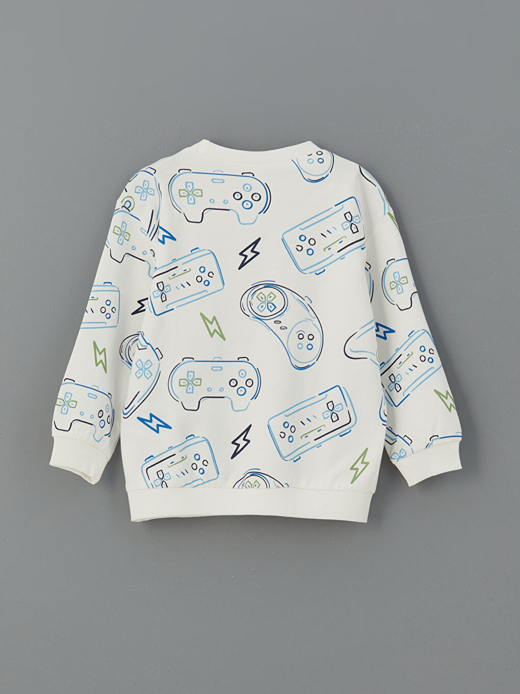 Crew Neck Printed Boys' Tracksuit Set-2