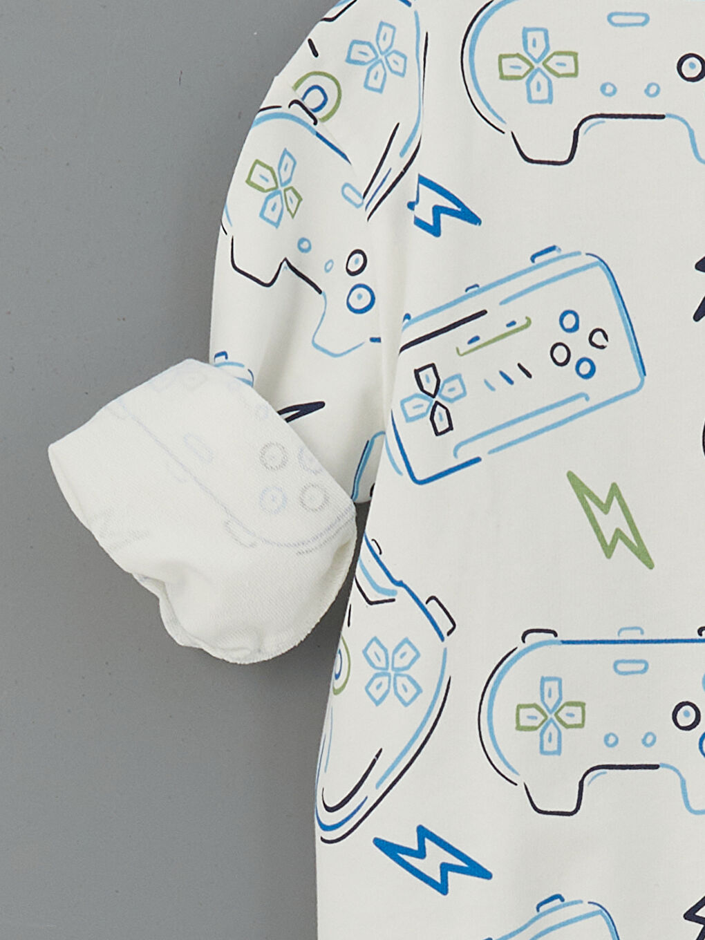 Crew Neck Printed Boys' Tracksuit Set-5