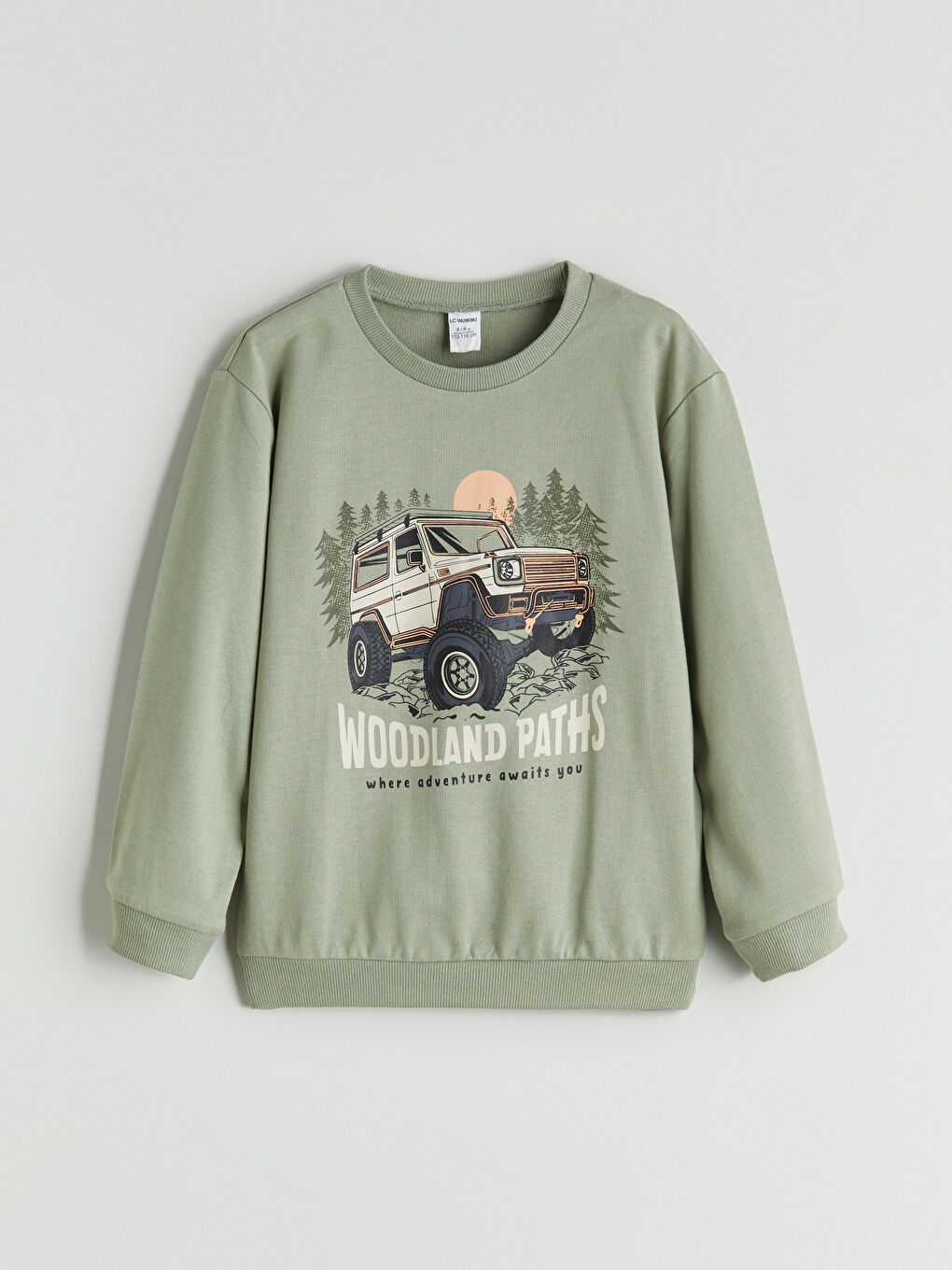 LCW Kids Komplet trenerka sa okruglim izrezom za dečake -W52168Z1-GGY